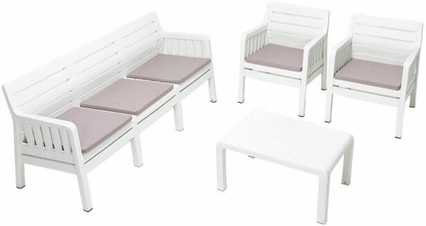 Oleskeluryhmä Linento Garden Lara 5:n istuttava + pehmusteet