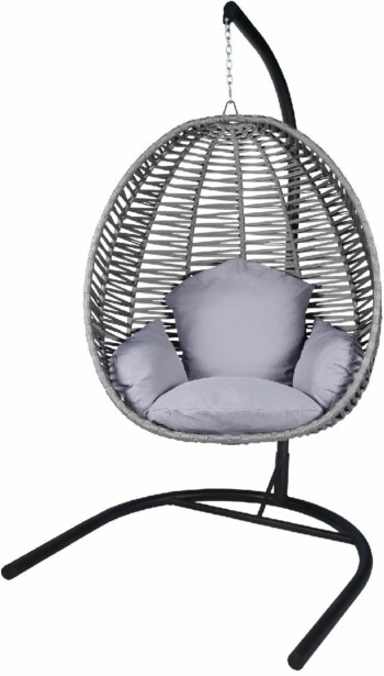 Garden Single Swing Chair Linento Garden Fındık Grey