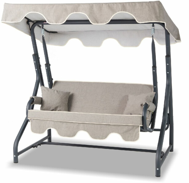 Garden Double Swing Chair Linento Garden Morus  Anthracite Grey