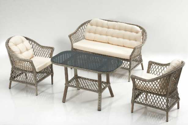 Garden Lounge Set Linento Garden Dove Cream Cream Beige