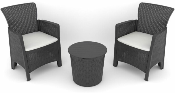 Garden Lounge Set Linento Garden Troya Balcony 2 Anthracite