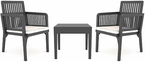 Garden Lounge Set Linento Garden Lizbon Balcony  Anthracite