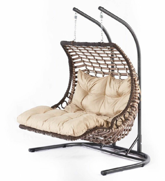 Garden Double Swing Chair Linento Garden Bodrum V2  Cream