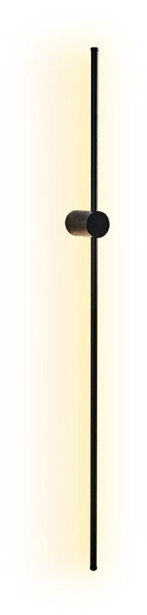 LED-seinävalaisin Linento Lighting Wible, 121cm, musta