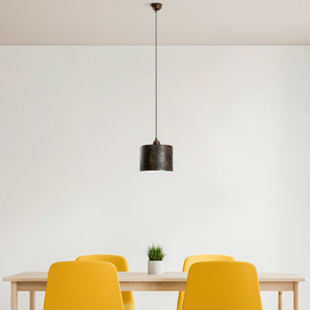 Riippuvalaisin Linento Lighting DUZ-195RETRO-1, Ø20cm, tummanruskea