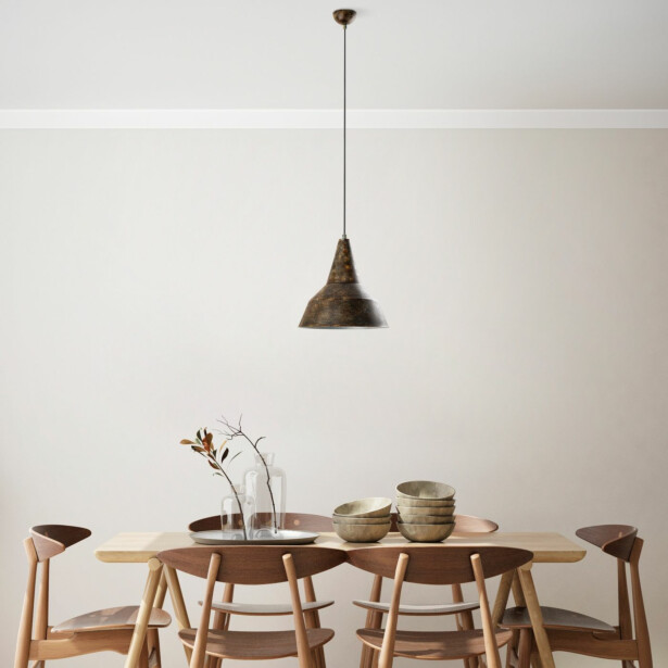 Riippuvalaisin Linento Lighting SAGLAM-3728-RETRO, Ø30cm, tummanruskea