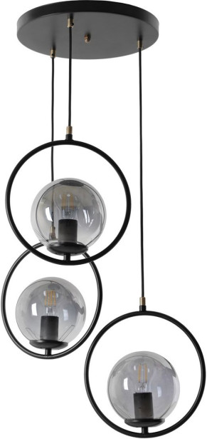 Kattovalaisin Linento Lighting Ring, 3-osainen, musta