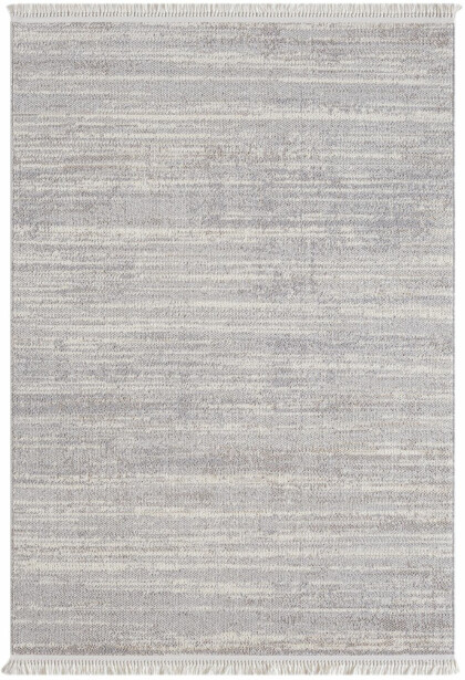Matto Linento Bastia 1276 kudottu 100x200cm kermanvalkoinen/harmaa