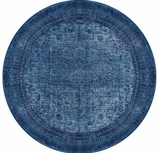 Pyöreä matto Linento Dorian Chenille Ø150cm sininen