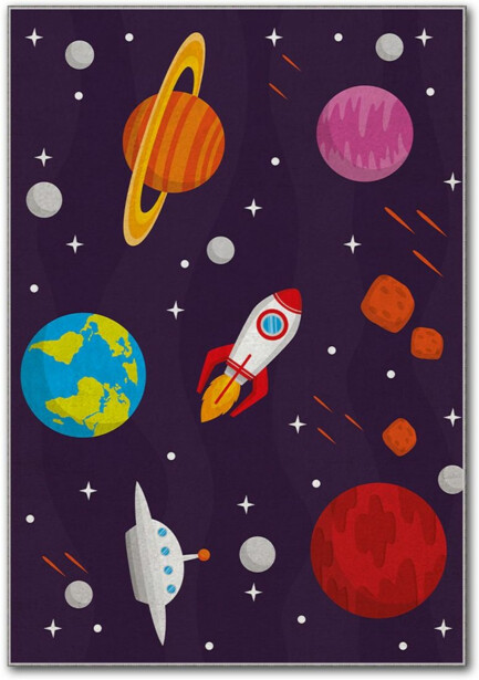 Lastenhuoneen matto Linento Hem Astra 120x180cm violetti