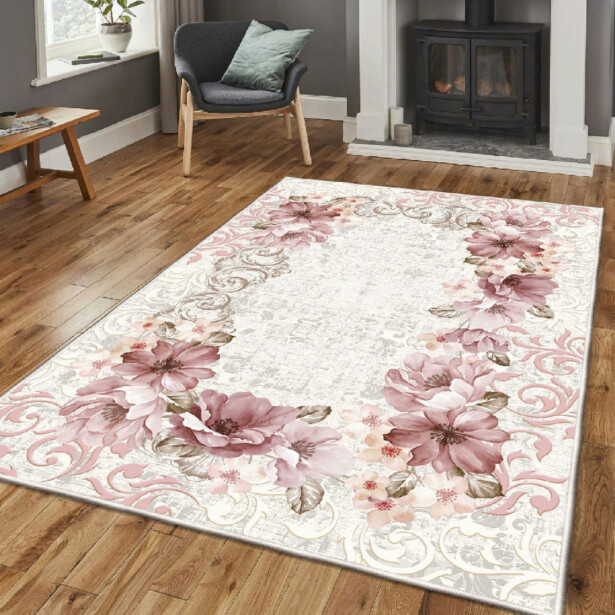 Käytävämatto Linento Els Ezeq 80x150cm vaaleanpunainen
