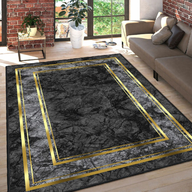 Matto Linento Els Heep 160x230cm harmaa/kulta