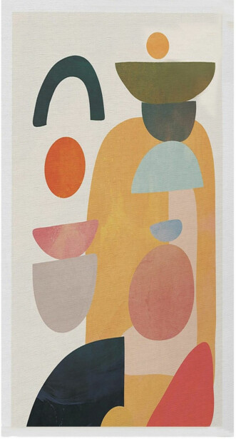 Käytävämatto Linento Woopamuk Juni 80x150cm beige/oranssi