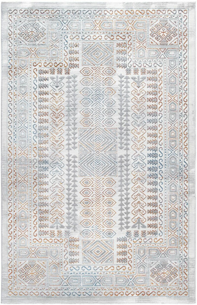 Käytävämatto Linento Paradise M0148 80x300cm luonnonvalkoinen/sininen