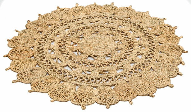 Pyöreä juuttimatto Linento Cali Ø120cm beige