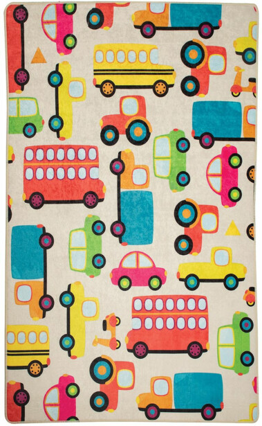 Lastenhuoneen matto Linento Cars 140x190cm monivärinen