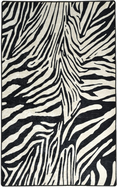 Matto Linento Zebra mustavalkoinen, eri kokoja