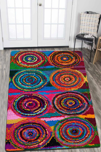 Matto Linento Boule Color Sonil 120x150cm monivärinen
