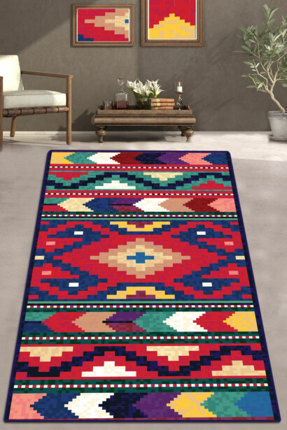 Käytävämatto Linento Ordo 80x150cm monivärinen