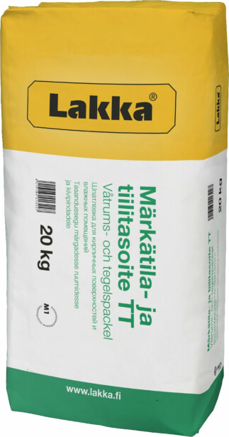 Märkätila- ja tiilitasoite Lakka, TT 20kg