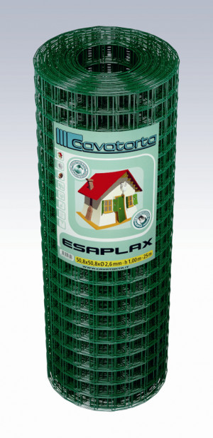 Esaplax-verkko, PVC, 500mm, 12,7mm, 0,9/1,4mm, 25m