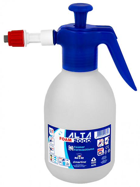 Paineruiskupullo Alta Foam 2,0 l, FPM, vaahdottava sininen