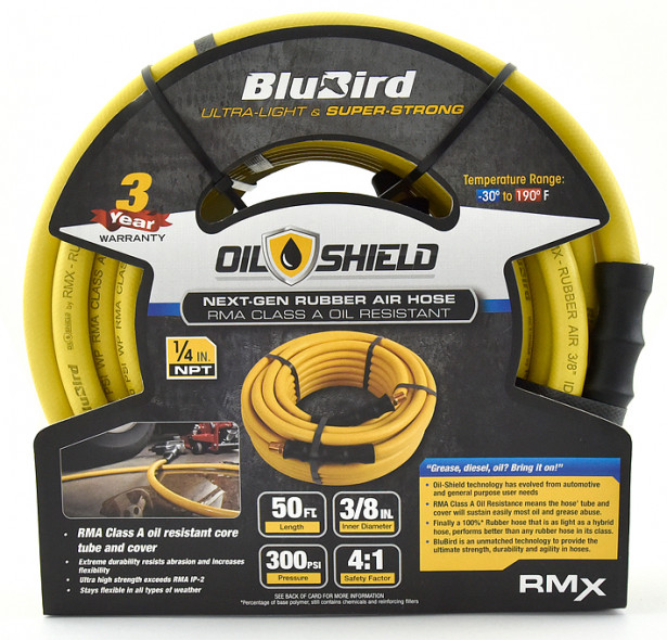 Paineilmaletku BluBird OilShield 15 m, 3/8"