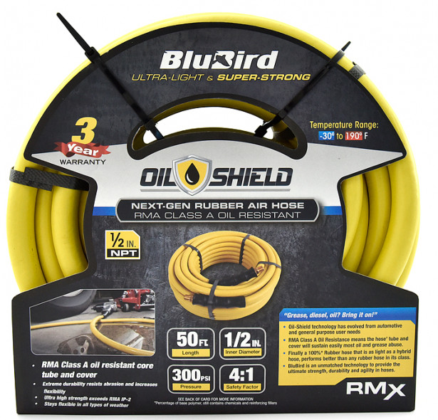 Paineilmaletku BluBird OilShield 15 m, 1/2"