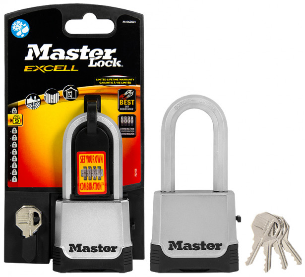 Riippulukko MasterLock 56x51mm, numeroyhdistelmä