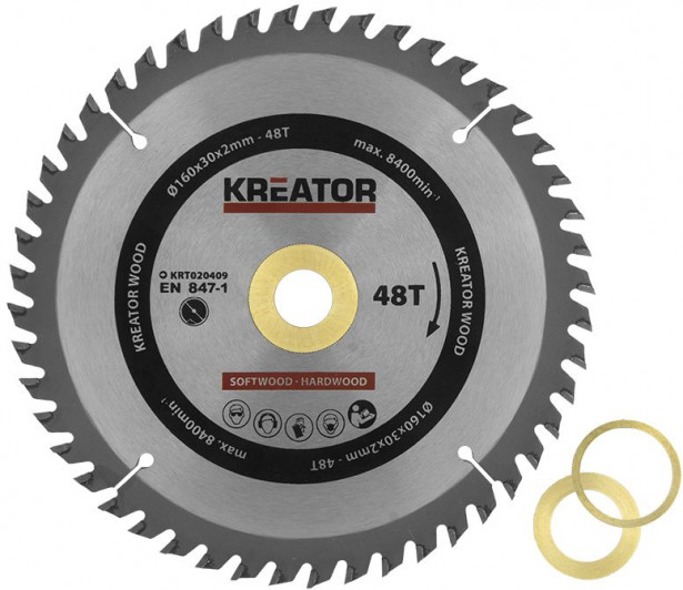 Sirkkelinterä Kreator, 160mm/24t