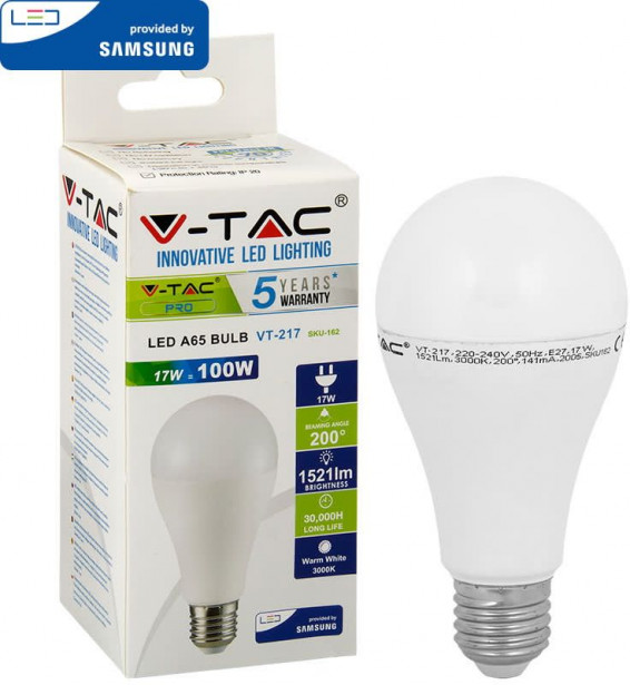 LED-polttimo V-TAC, 17W, E27, 3000K