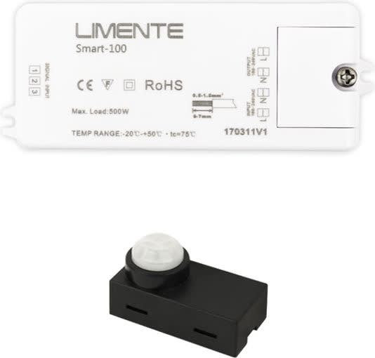 Liiketunnistin Limente Smart 110, PIR valaistuksen ohjain, 1kpl