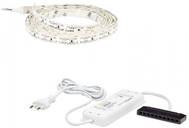 LED-nauha Limente 4m, IP44, 24V, 4000K + virtalähde IP20