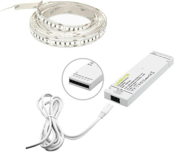 LED-nauha Limente 6m + virtalähde, IP20, 24V, 4000K