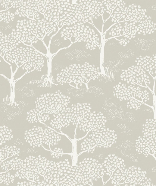 Tapetti Littlephant Woodland Notes, harmaa/beige