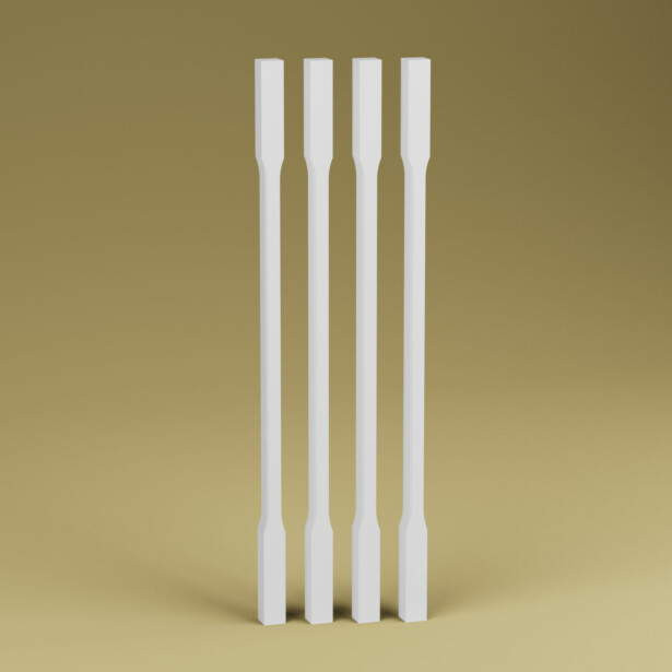 Kaidepinna Lundbergs Helsinki 1030mm mänty valkoinen 4kpl/pkt