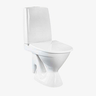WC-istuin Ido Seven D 13, iso jalka kiinnitysreiillä, ilman istuinkantta, 1-huuhtelu