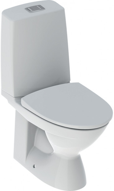 WC-Istuin IDO Glow 60, piilo-S-lukko, 2-huuhtelu, huuhtelukaulukseton, sis. kansi