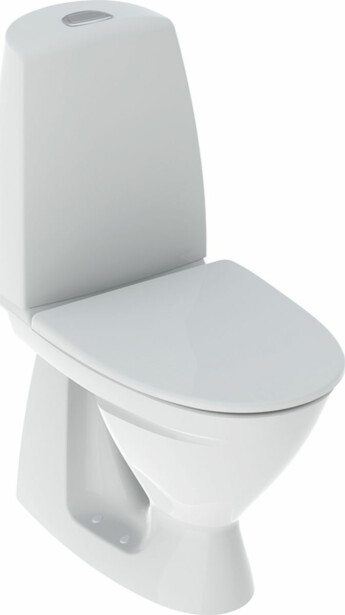 WC-istuin IDO Basic, piilo-S-lukko, 2-huuhtelu, istuinkannella