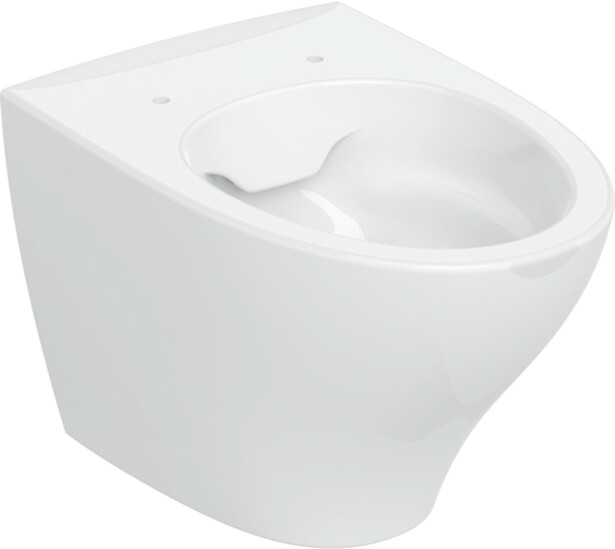 Seinä-WC-istuin IDO Glow Modern Rimfree, huuhtelukaulukseton, 52 cm, valkoinen