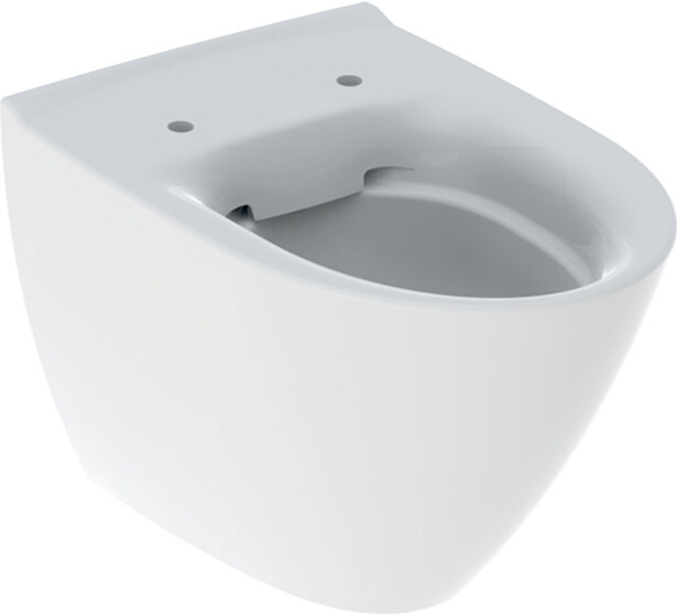 Seinä-WC-istuin IDO Glow Art Rimfree, huuhtelukaulukseton, 52 cm, valkoinen