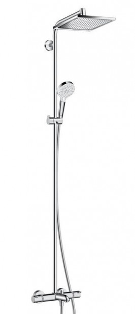 Suihkusetti Hansgrohe Crometta E 240 1jet Showerpipe, juoksuputkella, (27298000)