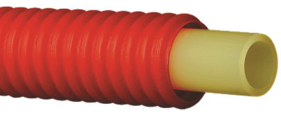 Käyttövesiputki Pex-C 15x2,5 mm punaisessa 23/28 suojaputkessa 50 m