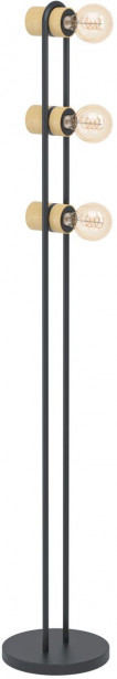 Lattiavalaisin Eglo Chieveley 140,5cm musta/puu