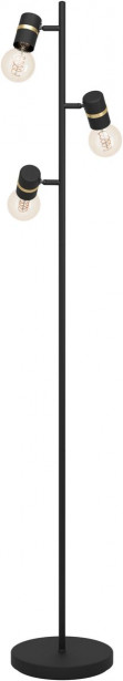 Lattiavalaisin Eglo Lurone 3 osainen 20 5x5x160cm musta messinki