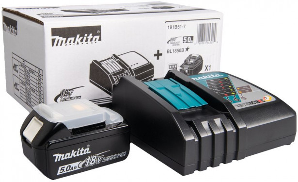 Akku ja latauslaite Makita 18V, 5.0Ah Powerpack 191B51-7