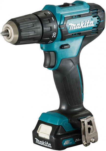 Akkuporakone Makita DF333DWAE, 30/14Nm, 12V, 2x2.0Ah akuilla