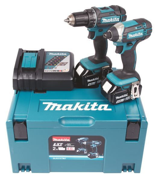 Akkukonesarja Makita LXT DDF482+DTD152, 18V, 2x4.0Ah akuilla + Makpac