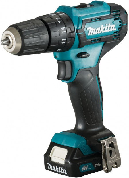 Akkuiskuporakone Makita HP333DWAE, 30/14Nm, 12V, 2x2.0Ah akuilla