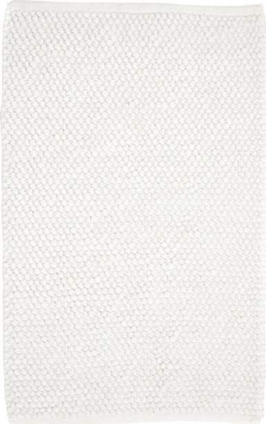 Kylpyhuoneen matto Olivia 50x80cm, valkoinen